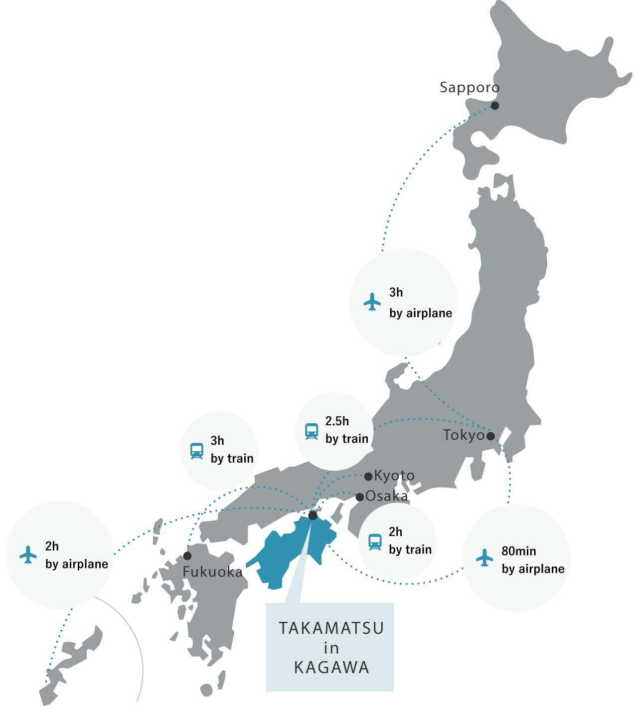 日本国内アクセスマップ